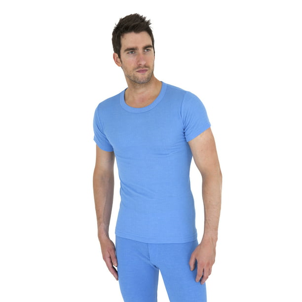 1 Mens Thermal Short Sleeve T-Shirt Vest & Long Johns Winter Ski Underwear Set